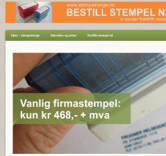 Utsnitt fra www.stempelnorge.no