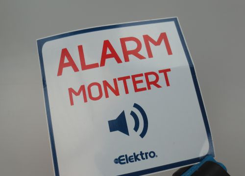 Varslings-merker, ensidige eller tosidige for vindu/glass.