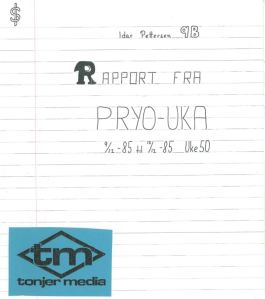 Rapport fra arbeidsuka på ungdomsskolen av Idar Pettersen